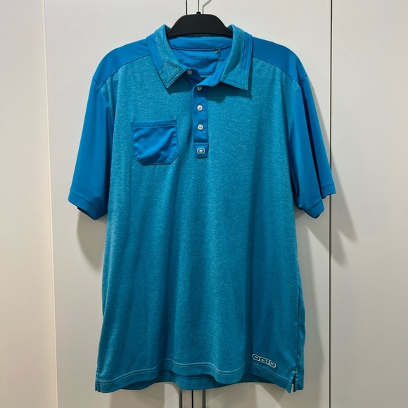 OGIO Men’s Golf Polo - Blue - Picture 1 of 2